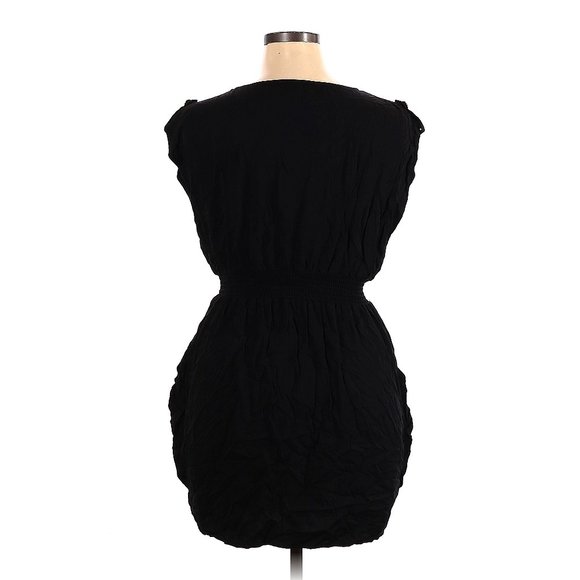Sleeveless 1X Black Viscose Mini Dress - Picture 2 of 7
